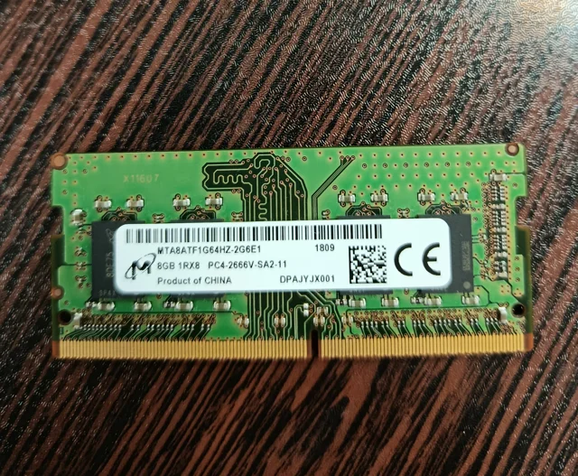 رم لپ تاپی DDR4 Micron 8GB 1R×8 PC4 2666V